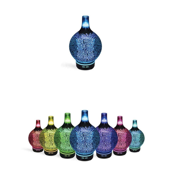 Orku Essential Oil Aroma Diffuser Mirror 3D Fireworks Aromatherpay Mist Humidifier Diffusers