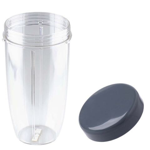 For Nutribullet Colossal Big Large Cup + Stay Fresh Lid 900 And 600 Models Countertop Blenders