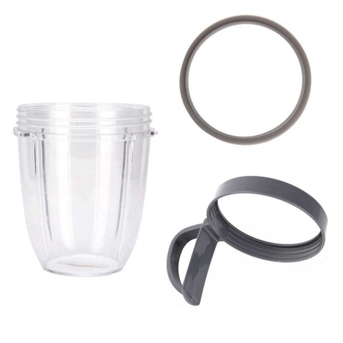 For Nutribullet Short Cup + Handheld Lip Ring Grey Seal All 900 And 600 Models Countertop Blenders