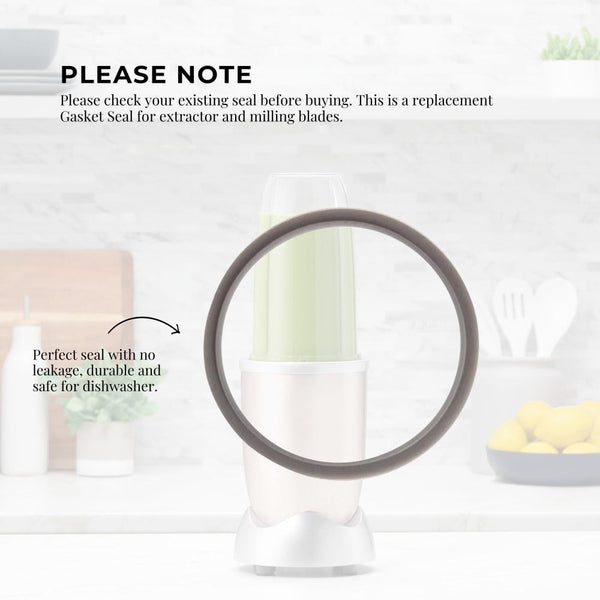 For Nutribullet Short Cup + Handheld Lip Ring Grey Seal All 900 And 600 Models Countertop Blenders
