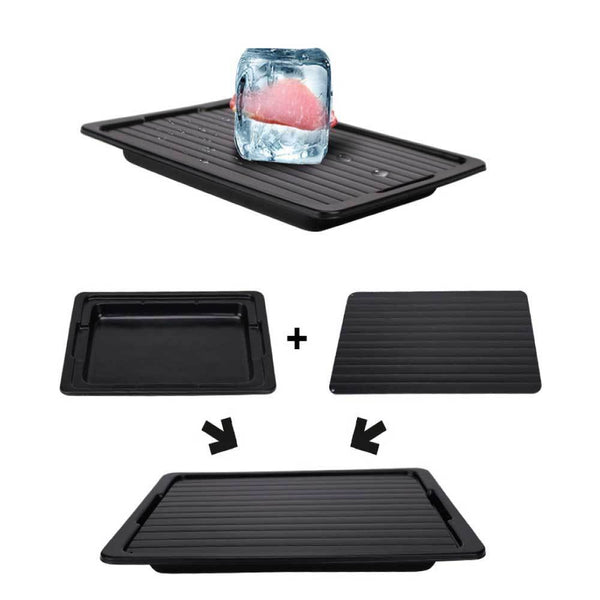 Kitchee Fast Defrosting Meat Tray Large Miracle Aluminium Thawing Plate Other Kitchen Gadgets