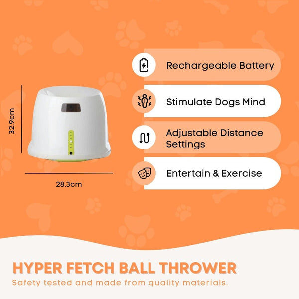 All For Paws Hyper Fetch Maxi Dog Ball Thrower Large Interactive Pet Toy Launcher Dog Toys