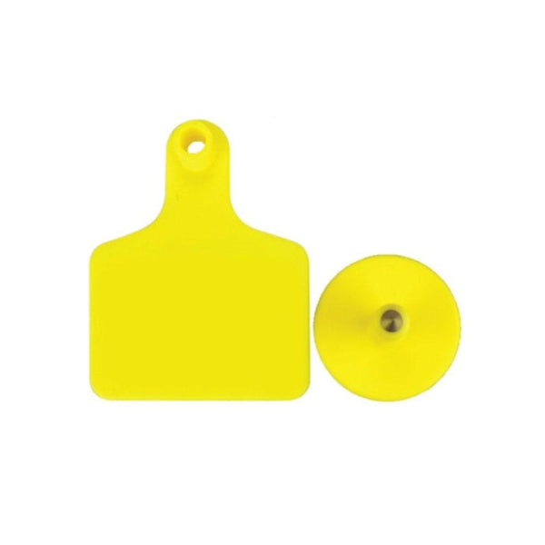 100X Cattle Ear Tags 5X4cm Set Small Yellow Blank Sheep Pig Livestock Label Livestock Ear Tags