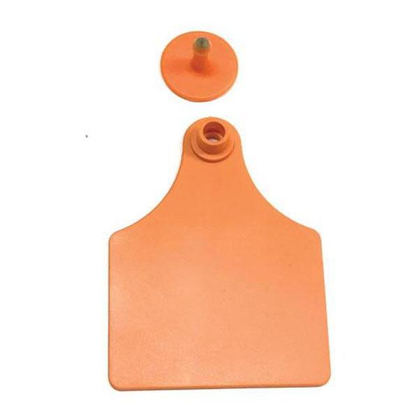 100X Cattle Ear Tags 7X10cm Set Large Orange Blank Cow Sheep Livestock Label Livestock Ear Tags