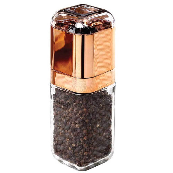 Salt & Pepper Orku Salt And Pepper Grinder 180Ml Glass Design + Rose Gold Bottle Manual Hand Mill