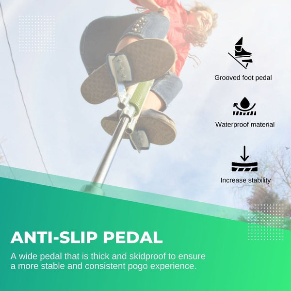 Social Hike Green Pogo Stick Kids Childrens Jumping Jackhammer Exercise Hopper Toy Other Outdoor Toys