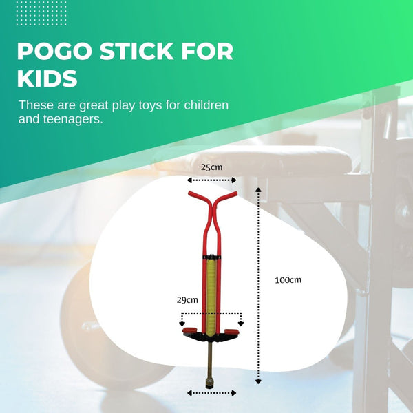 Social Hike Red Pogo Stick Kids Childrens Jumping Jackhammer Exercise Hopper Toy Other Sports