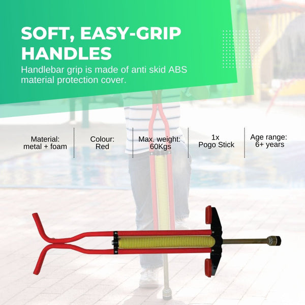 Social Hike Red Pogo Stick Kids Childrens Jumping Jackhammer Exercise Hopper Toy Other Sports
