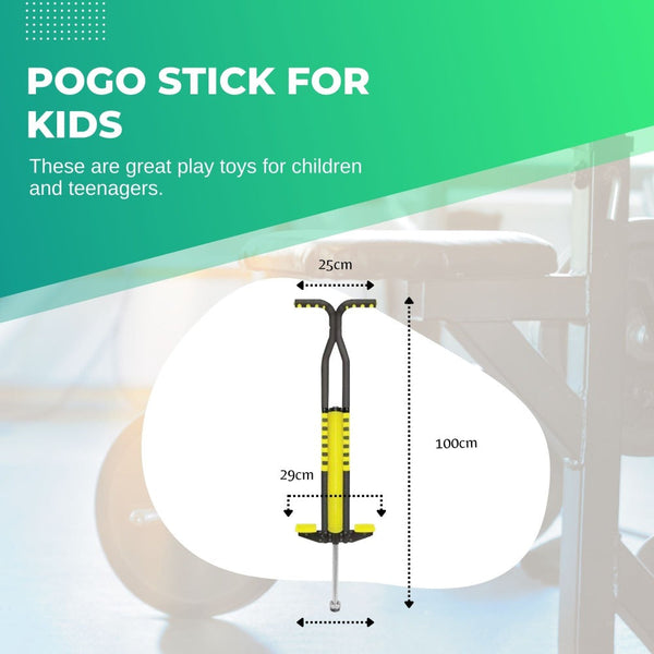 Social Hike Black And Yellow Pogo Stick Adult + Childrens Large Jumping Jackhammer Toy Other Outdoor Toys