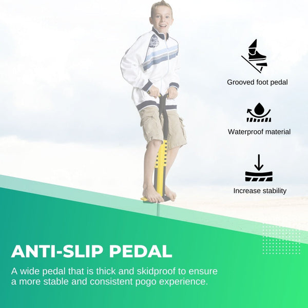 Social Hike Black And Yellow Pogo Stick Adult + Childrens Large Jumping Jackhammer Toy Other Outdoor Toys