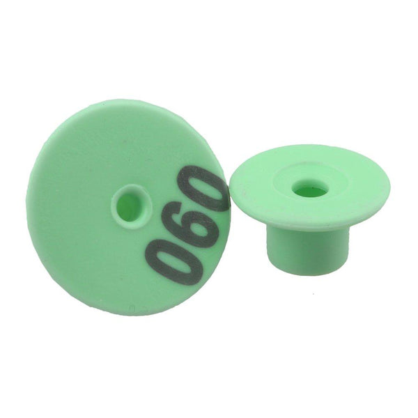 1 100 Cattle Number Ear Tags Set Round Green Pig Sheep Goat Livestock Label Livestock Ear Tags