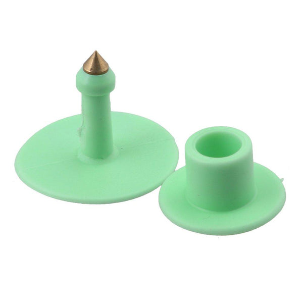 1 100 Cattle Number Ear Tags Set Round Green Pig Sheep Goat Livestock Label Livestock Ear Tags