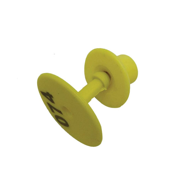 1 100 Cattle Number Ear Tags Set Round Yellow Pig Sheep Goat Livestock Label Livestock Ear Tags