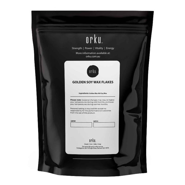 Orku 1Kg Golden 464 Soy Wax Flakes 100% Pure Natural Diy Candle Melts Chips Candle & Soap Making Kits