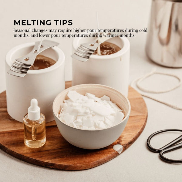 Orku 1Kg Golden 464 Soy Wax Flakes 100% Pure Natural Diy Candle Melts Chips Candle & Soap Making Kits