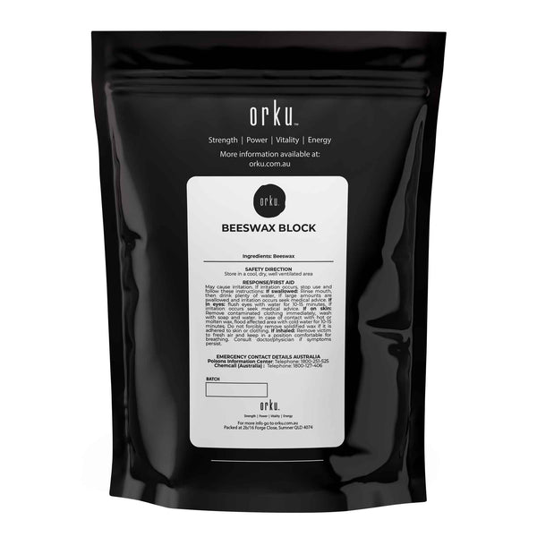Orku 100G Pure Australian Beeswax Natural Blocks Unrefined Cosmetic Grade Candle & Soap Making Kits
