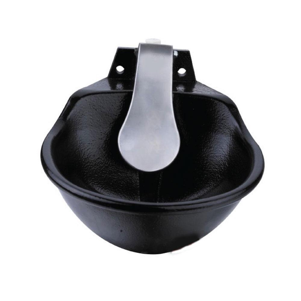 25Cm Cattle Drinking Bowl Iron Cast Mounted Automatic Water Cow Horse Trough Pet Chicken Supplies