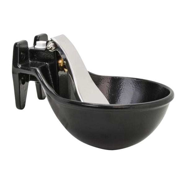25Cm Cattle Drinking Bowl Iron Cast Mounted Automatic Water Cow Horse Trough Pet Chicken Supplies