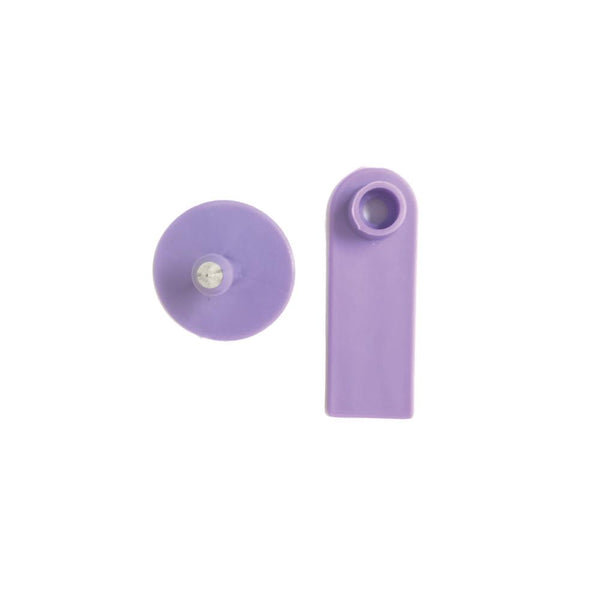 100X Cattle Ear Tags 5X2cm Purple Cow Sheep Pig Small Animal Livestock Label Livestock Ear Tags