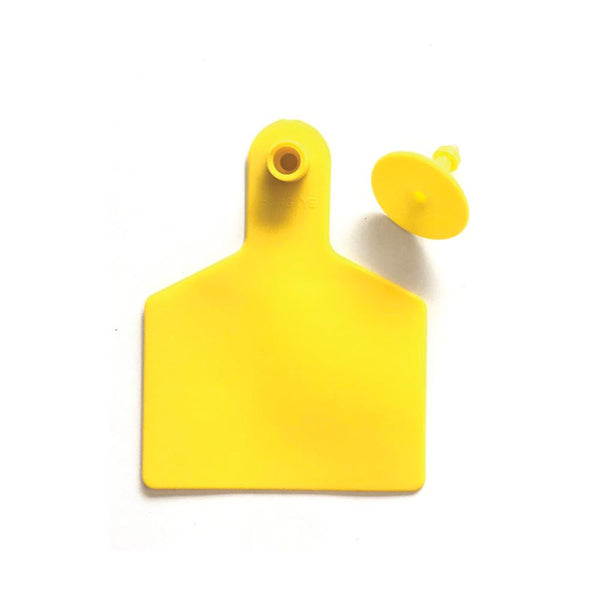 100X Cattle Ear Tags 7.5X10cm Set Xl Yellow Blank Cow Sheep Livestock Labels Livestock Ear Tags