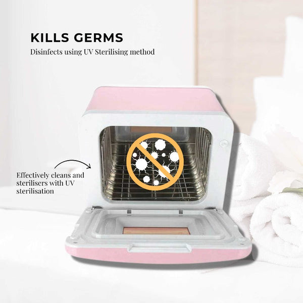 Salon Dryers & Steamers Orku 8L Pink Electric Towel Warmer Uv Steriliser Cabinet Small Hot Heater Sanitiser