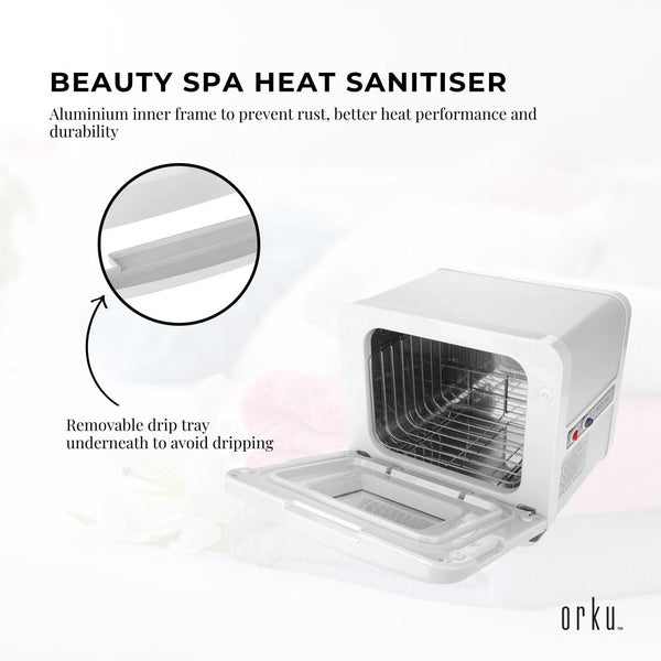 Salon Dryers & Steamers Orku 8L White Electric Towel Warmer Uv Steriliser Cabinet Small Hot Heater Sanitiser