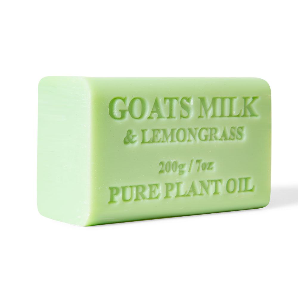 Orku 2X 200G Goats Milk Soap Bars Lemongrass Scent Pure Natural Australian Skin Care Body Soaps