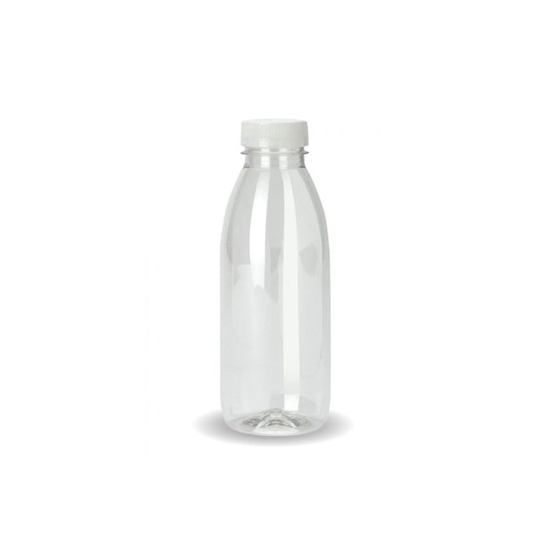 Kitchee 10X 300Ml Pet Juice Bottles + Tamper Evident Caps Empty Plastic Recyclable Clear Food Storage Containers