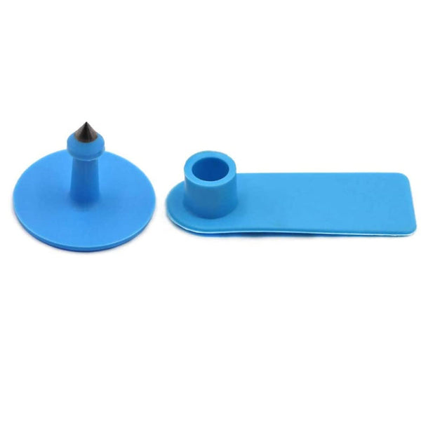 100X Cattle Ear Tags 5X2cm Set Small Blue Cow Sheep Pig Blank Livestock Labels Livestock Ear Tags