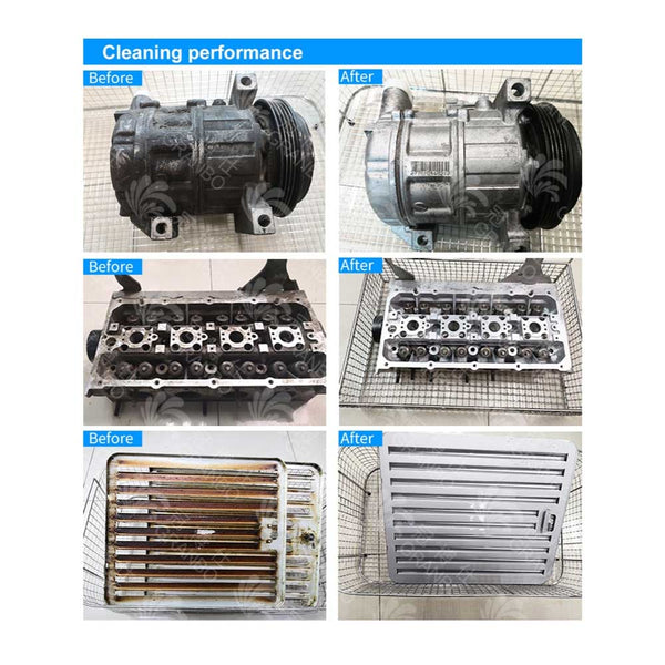 Veile Studios 3.2L Digital Ultrasonic Cleaner Jewelry Sonic Bath Degas Parts Cleaning Cleaners & Polish