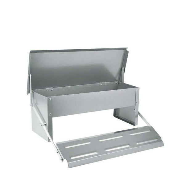 11L Automatic Chook Chicken Feeder Poultry Treadle Aluminium Metal Feeders Pet Chicken Supplies