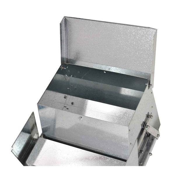 9Kg Automatic Chook Chicken Feeder Poultry Treadle Aluminium Metal Feeders Pet Chicken Supplies