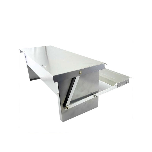 6.5L Automatic Chook Chicken Feeder Poultry Treadle Galvanised Metal Coop Backyard Poultry Feeders