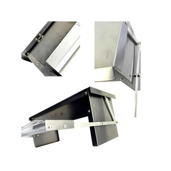 6.5L Automatic Chook Chicken Feeder Poultry Treadle Galvanised Metal Coop Backyard Poultry Feeders