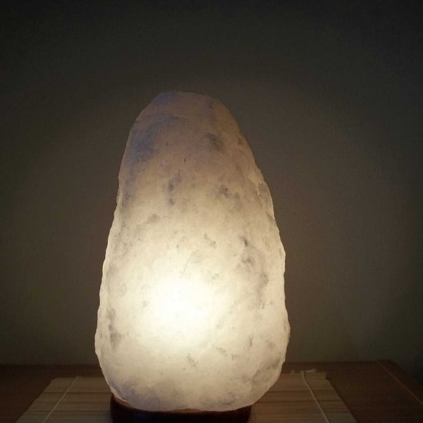 Orku 12V 12W 3 5Kg Himalayan White Salt Lamp Crystal Rock Natural Shape Unique Lamps