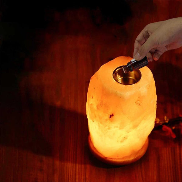 Orku 12V 12W 3 5Kg Himalayan Pink Salt Diffuser Essential Oil Lamp Aromatherapy On/Off Lamps