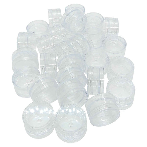 Orku 10X 3Ml Lip Balm Containers Jars + Lids Small Cosmetic Cream Sample Pot Travel Bottles & Containers