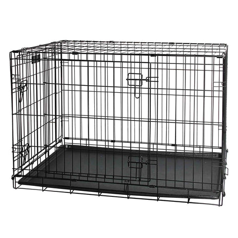 Dog Wire Crate Small - Portable Collapsible Travel Kennel Pet Puppy Cage