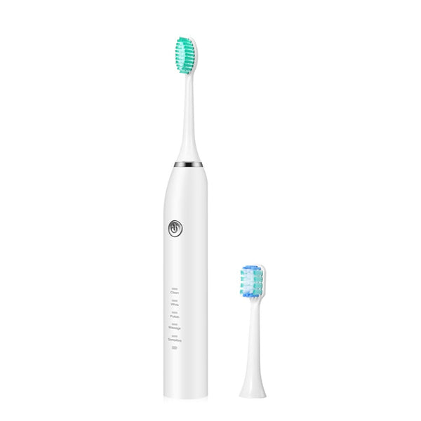 Orku Sonic Electric Toothbrush White Usb Wireless Charging Smart 5 Modes 2 Heads Case Electric Toothbrushes