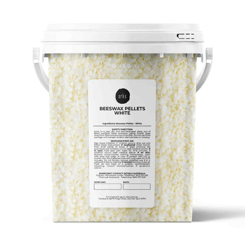 Orku 700G Natural Beeswax Pellets White Tub Pharmaceutical Cosmetic Candle Wax Candle & Soap Making Kits