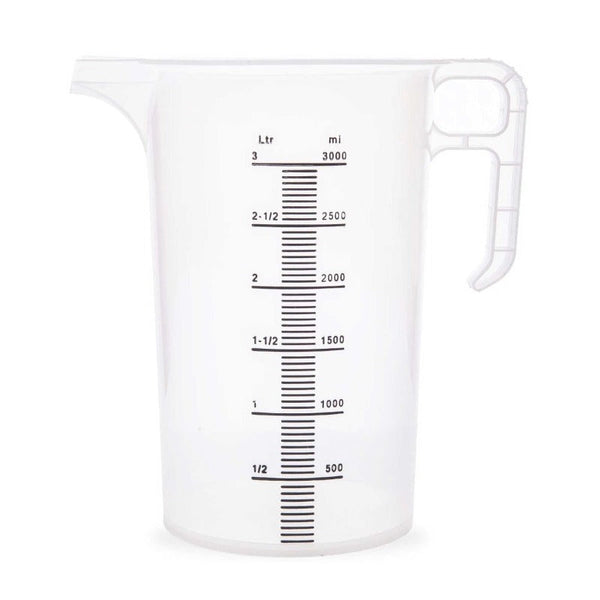 Kitchee 3L Measuring Jug Heavy Duty Clear Plastic Propylene Food Grade Bpa 5 Pro Jug Measuring Cups Jugs & Spoons