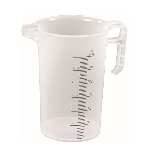Kitchee 3L Measuring Jug Heavy Duty Clear Plastic Propylene Food Grade Bpa 5 Pro Jug Measuring Cups Jugs & Spoons