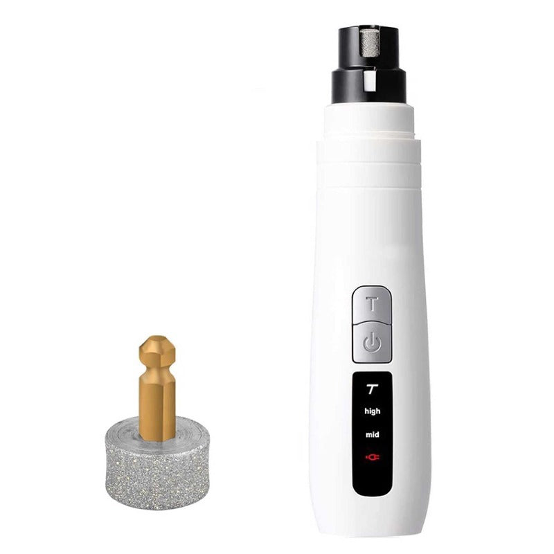 Pet Nail Grinder Dog Cat Electric Trimmer Turbo Usb Rechargeable Claw Filer N9 Dog Grooming