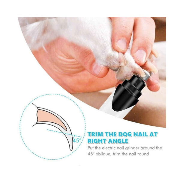Pet Nail Grinder Dog Cat Electric Trimmer Rechargeable Clipper Claw Filer N8 Dog Grooming