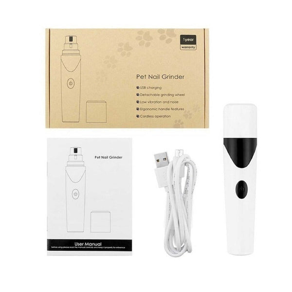 Pet Nail Grinder Dog Cat Electric Trimmer Rechargeable Clipper Claw Filer N8 Dog Grooming