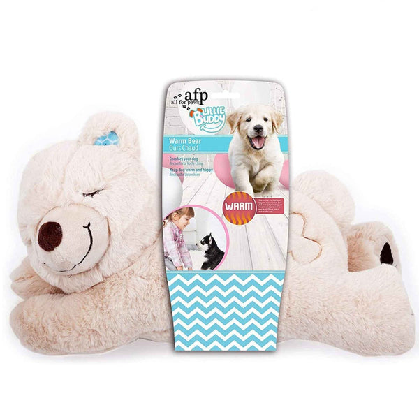 All For Paws Puppy Warm Toy Bear Dog Heat Pack Comfort Plush Soft Toys Feeling Sleep Aid Afp Dog Toys