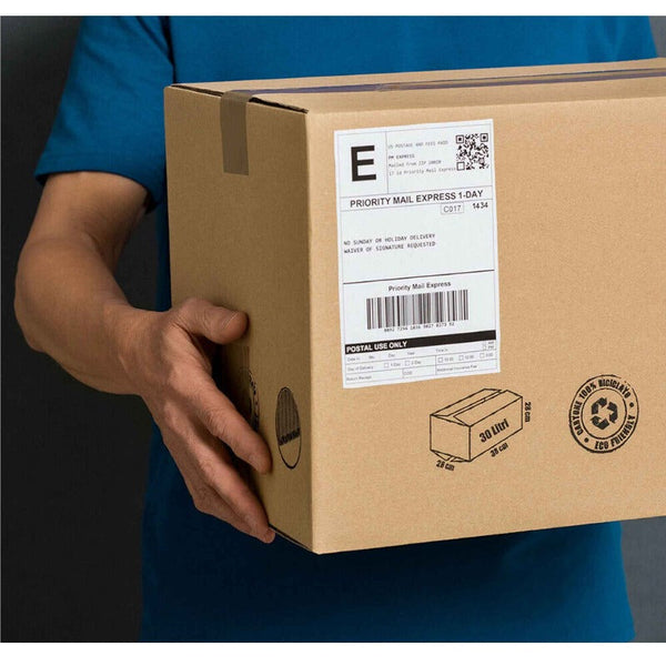 Tooleroo 1 Roll X 400 Label Stickers 102X150mm Direct Thermal White Parcel Labels Address & Shipping Labels