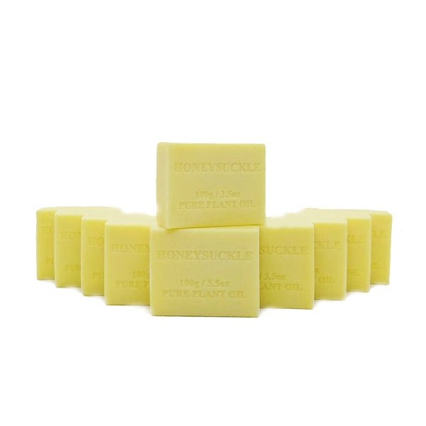 Orku 10X 100G Plant Oil Soap Honeysuckle Scent Pure Vegetable Base Bar Australian Body Soaps