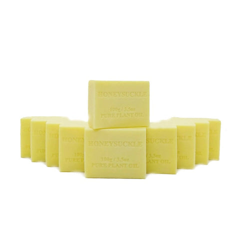 Orku 10X 100G Plant Oil Soap Honeysuckle Scent Pure Vegetable Base Bar Australian Body Soaps