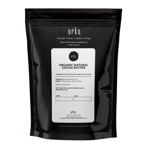 Orku 100G Organic Cocoa Butter Raw Natural Food Grade Chunks Skin Body Diy Cream Anti Aging Products